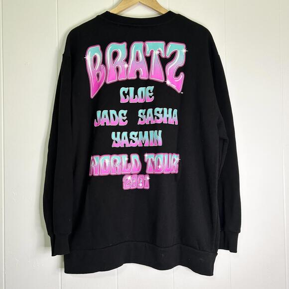 Bratz World Tour 2001 Long Sleeve Pullover Crewneck Oversized Women’s Large - Picture 3 of 5